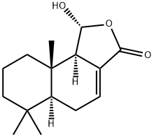 (1R,5AS,9AS,9BR)-5,5A,6,7,8,9,9A,9B-八氢-1-羟基-6,6,9A-三甲基萘并[1,2-C]呋喃-3(1H)-酮 结构式