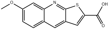 7-甲氧基噻吩并[2,3-B]喹啉-2-羧酸 结构式