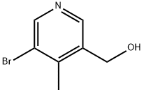 (5-溴-4-甲基吡啶-3-基)甲醇 结构式