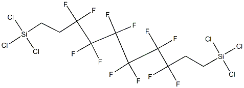 1,6-双(三氯硅乙基)十二氟己烷 结构式