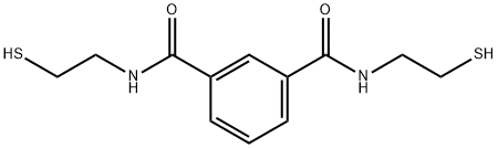 N,N'-二(2-巯基乙基)间苯二甲酰胺 结构式