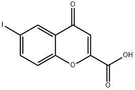 6-碘-4-氧代-4H-1-苯并吡喃-2-羧酸 结构式