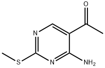 1-(4-氨基-2-甲基硫基-嘧啶-5-基)-乙酮 结构式