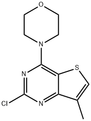 2-氯-7-甲基-4-(4-吗啉基)噻吩并[3,2-D]嘧啶 结构式