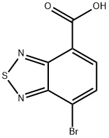 7-溴苯并[C][1,2,5]噻二唑-4-羧酸 结构式