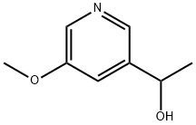 1-(5-METHOXYPYRIDIN-3-YL)ETHAN-1-OL 结构式
