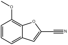 7-甲氧基苯并呋喃-2-甲腈 结构式