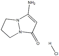 1H,5H-吡唑并[1,2-A]吡唑-1-酮, 3-氨基-6,7-二氢-,盐酸盐 结构式