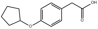 4-环戊氧基苯乙酸 结构式