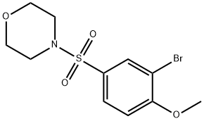 4-((3-溴-4-甲氧苯基)磺酰)吗啉 结构式