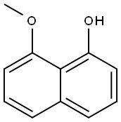 8-甲氧基-1-萘酚 结构式