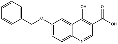 6-Benzyloxy-4-hydroxy-quinoline-3-carboxylic acid 结构式