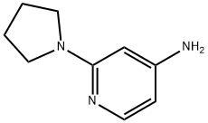 2-(1-吡咯烷基)-4-吡啶胺 结构式