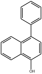 4-苯基-1-萘酚 结构式