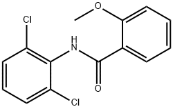 N-(2,6-二氯苯基)-2-甲氧基苯甲酰胺 结构式