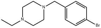 1-(4-溴苯甲基)-4-乙基哌嗪 结构式