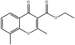 2,8-二甲基-4-氧代-4H-色烯-3-甲酸乙酯 结构式