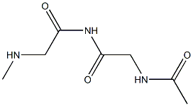 N-乙酰基甘氨酰-N-甲基甘氨酰胺 结构式