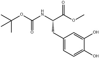 N-BOC-3-羟基-L-酪氨酸甲酯 结构式