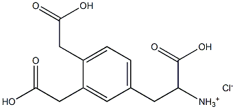 [3-[3,4-bis(carboxyMethyl)
phenyl]-1-hydroxy-1-oxopropan
-2-yl]azaniuMchloride 结构式