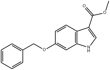 6-(苄氧基)-1H-吲哚-3-羧酸甲酯 结构式