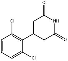 4-(2,6-dichlorophenyl)piperidine-2,6-dione 结构式