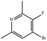 4-溴-3-氟-2,6-二甲基吡啶 结构式