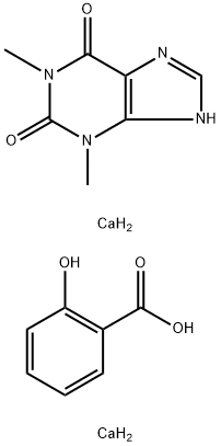 1,3-二甲基黄嘌呤钙盐 结构式