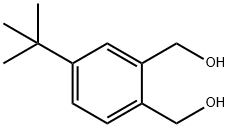 (4-(叔丁基)-1,2-伸苯基)二甲醇 结构式