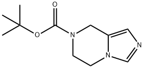 5,6-二氢咪唑并[1,5-A]吡嗪-7(8H)-羧酸叔丁酯 结构式