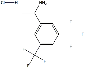 1-(3,5-双三氟甲基苯基)乙胺盐酸盐 结构式
