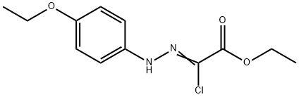 2-氯-2-[2-(4-乙氧基苯基)肼-1-亚基]乙酸乙酯 结构式