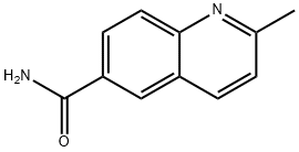 2-甲基喹啉-6-甲酰胺 结构式