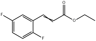 3-(2,5-二氟苯基)丙烯酸乙酯 结构式