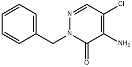 4-氨基-2-苄基-5-氯哒嗪-3(2H)-酮 结构式