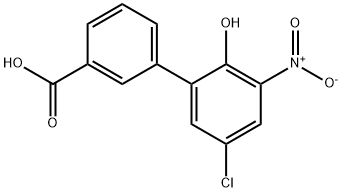 5'-氯-3'-硝基-2'-羟基-[1,1'-联苯]-3-甲酸 结构式