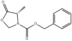 (S)-N-CBZ-4-甲基-5-氧代噁唑烷 结构式