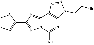 7-(2-溴乙基)-2-(呋喃-2-基)-7H-吡唑并[4,3-E][1,2,4]三唑并[1,5-C 结构式