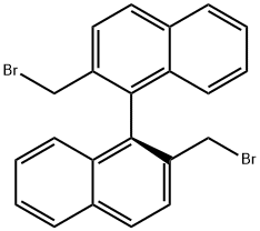 (S)-2,2'-双(溴甲基)-1,1'-联萘 结构式