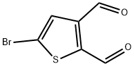 5-溴噻吩-2,3-二甲醛 结构式