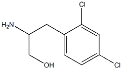 DL-2,4-二氯苯丙氨醇 结构式