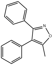 5-甲基-3,4-二苯基异噁唑 结构式