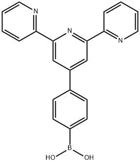 4'-(4-硼酸基苯基)-2,2':6',2''-三联吡啶 结构式