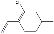 2-氯-4-甲基环己-1-烯-1-甲醛 结构式