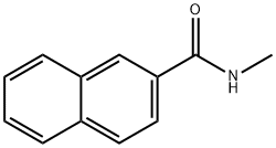 N-甲基-2-萘酸甲酰胺 结构式