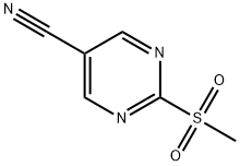 2-甲砜基-5-氰基嘧啶 结构式