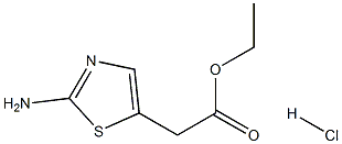 乙基2-(2-氨基噻唑-5-基)乙酸酯盐酸盐 结构式