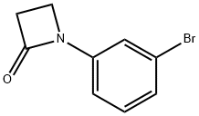 1-(3-溴苯基)氮杂环丁烷-2-酮 结构式