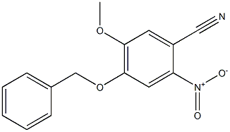 4-(benzyloxy)-5-Methoxy-2-nitrobenzonitrile 结构式