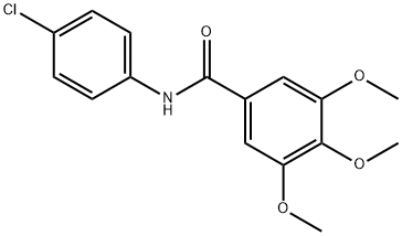 N-(4-chlorophenyl)-3,4,5-trimethoxybenzamide 结构式